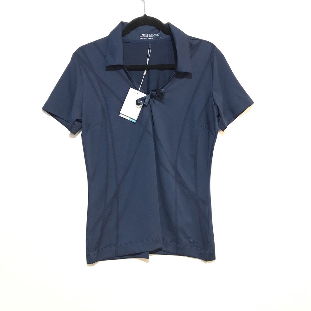 Nike Golf Shirt Workout Navy Blue Size Medium